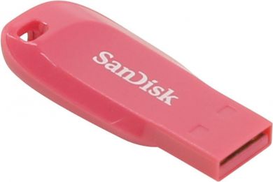 SanDisk USB flash USB2 64GB, Rozā SDCZ50C-064G-B35PE | Elektrika.lv