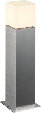 SLV SQUARE POLE 60, E27, outdoor floor stand, stainless steel 304, max. 20W, IP44 1000345 | Elektrika.lv