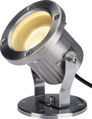 SLV NAUTILUS, outdoor floodlight, QPAR51, stainless steel, max. 35W, incl. 1.5m cable 229741 | Elektrika.lv