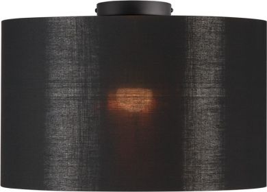 SLV FENDA lamp shade with 455 mm diameter and 280 mm height in black/ copper. 156122 | Elektrika.lv
