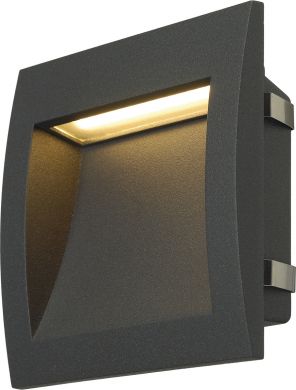SLV DOWNUNDER OUT LED L recessed wall light, anthracite, SMD LED 3000K, IP55 233615 | Elektrika.lv