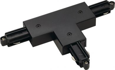 SLV T-connector for 1-circuit track, surface-mounted,  outer earth, right, black 143080 | Elektrika.lv