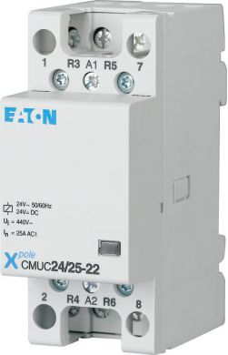 EATON CMUC24/25-40 Kontaktors 25А 24VAC/DC 4N/O 137308 | Elektrika.lv