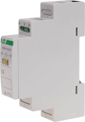 F&F Kontroles lampa 1x LED DIN 1 mod. dzeltens, 10-30V LK-712Y-10-30V | Elektrika.lv