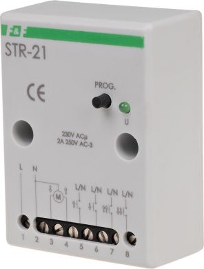 F&F Blinds controller, mechanism, 230VAC, 2 buttons, 0s÷10 min, 1.5A, IP20, STR-21 STR-21 | Elektrika.lv