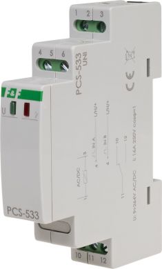 F&F Time relay, with NFC, 9÷265 V AC/DC, 16A, 1xNO/NC, PCS-533UNI PCS-533UNI | Elektrika.lv