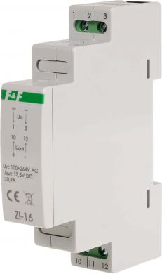 F&F Pulse power supply, 13,5V, 12W, 100÷264VAC, 0,9A ZI-16 | Elektrika.lv