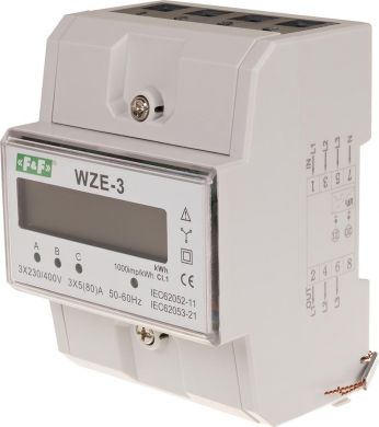 F&F Three-phase indicator, 80A, 3x230/400V+N WZE-3 | Elektrika.lv
