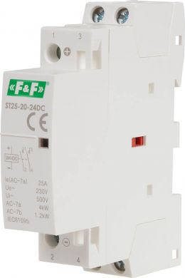 F&F Modulārs kontaktors 2xNO, 25A, 24V DC ST25-20-24DC | Elektrika.lv