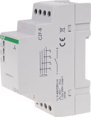 F&F Phase control relays three phase monitors contact 1NO I=10A 2 modules CZF-B CZF-B | Elektrika.lv