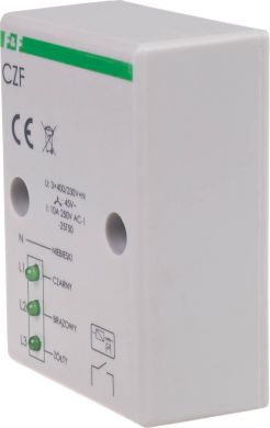 F&F Three phase monitor, contact: 1NO , I=10A, hermetic, cable connection CZF | Elektrika.lv