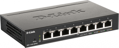 D-Link D-Link | 8-Port Gigabit PoE Smart Managed Switch | DGS-1100-08PV2 | Web managed | Desktop | Power supply type External DGS-1100-08PV2/E