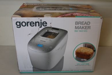 GORENJE SALE OUT. Gorenje | Bread maker | BM1600WG | Power 850 W | Number of programs 16 | Display LCD | White/Silver | DAMAGED PACKAGING BM1600WGSO
