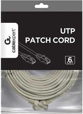 Gembird PATCH CABLE CAT6 UTP 20M/GREY PP6U-20M GEMBIRD PP6U-20M | Elektrika.lv