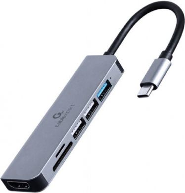 Gembird I/O ADAPTER USB-C TO HDMI/USB3/6IN1 A-CM-COMBO6-02 GEMBIRD A-CM-COMBO6-02 | Elektrika.lv