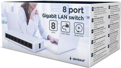 Gembird Switch GEMBIRD NSW-G8-01 NSW-G8-01 NSW-G8-01 | Elektrika.lv