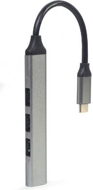 Gembird I/O HUB USB-C 4PORT/UHB-CM-U3P1U2P3-03 GEMBIRD UHB-CM-U3P1U2P3-03 | Elektrika.lv