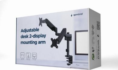 Gembird DISPLAY ACC MOUNTING ARM/17-32" MA-DA2P-01 GEMBIRD MA-DA2P-01 | Elektrika.lv