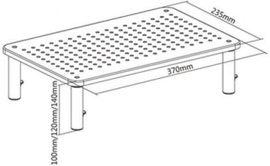 Gembird DISPLAY ACC ADJUSTABLE STAND/MS-TABLE-01 GEMBIRD MS-TABLE-01 | Elektrika.lv