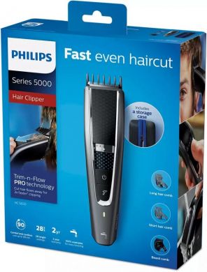 Philips Philips | HC5650/15 | Hair clipper | Cordless or corded | Number of length steps 28 | Grey HC5650/15