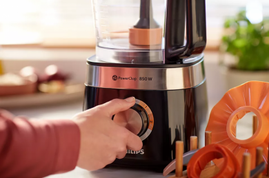 Philips Philips Compact Food processor HR7530/10 Viva Collection 850 W Bowl capacity 2.1 L Number of speeds 2 Black HR7530/10 | Elektrika.lv