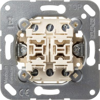 Jung 2-gang push-button, 2x1P, 10A 250V 539U | Elektrika.lv
