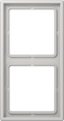 Jung 2-gang frame, light grey, LS990 LS982LG | Elektrika.lv