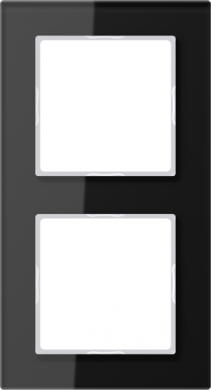 Jung 2-местная рамка, черное стекло A-Creation AC582GLSW | Elektrika.lv