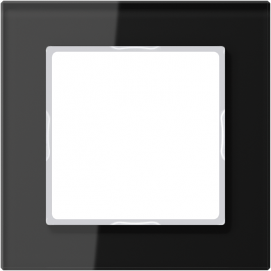 Jung 1-местная рамка, черное стекло A-Creation AC581GLSW | Elektrika.lv