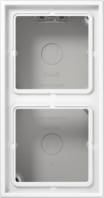 Jung Double surface mounting box, white LS582AWW LS582AWW | Elektrika.lv