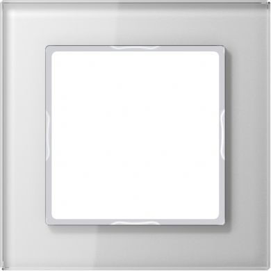 Jung Single frame, white glass A-Creation AC581GLWW | Elektrika.lv