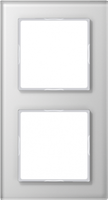 Jung 2-местная рамка, белое стекло A-Creation AC582GLWW | Elektrika.lv