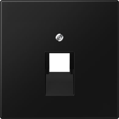 Jung Cover plate for modular IAE/UAE data socket, matt black, 1xRJ45, LS LS969-1UASWM | Elektrika.lv