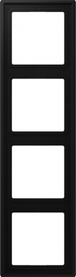 Jung 4-gang frame, matt black, LS990 LS984SWM | Elektrika.lv