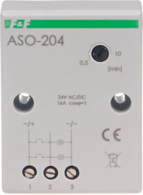 F&F Un=24V AC/DC ;  Io&lt;16A ;  montaż natablicowy ASO-204 | Elektrika.lv