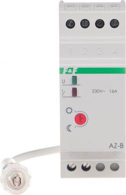 F&F Светочувствительный автоматический выключатель 16A, AZ-B с зондом AZ-B | Elektrika.lv