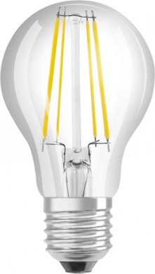 LEDVANCE LED Bulb LED CLAS A 60 CL 4W E27 3000K FIL 840lm DIM 4099854009976 | Elektrika.lv