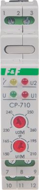 F&F Voltage relays one-phase type Un=230 V I=16A 1 module CP-710 CP-710 | Elektrika.lv