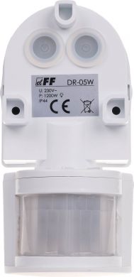 F&F Датчик движения DR-05W 12m 3-200Lx 0,6-1,5m/sek 180'' DR-05W | Elektrika.lv