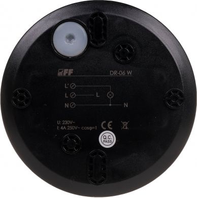 F&F Kustības sensors DR-06B 5m 3-200Lx 0,6-1,5m/sek 360'' DR-06B | Elektrika.lv