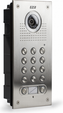 F&F Video domofons ar šifrētāju, 2-abonentu, 1.5W, 110×240×46mm KK-08 | Elektrika.lv