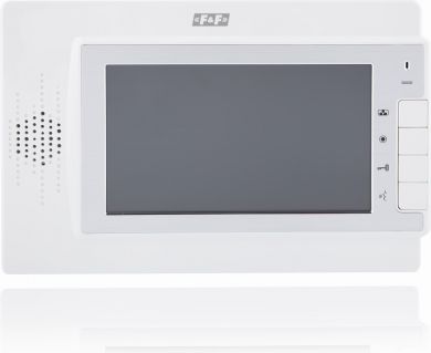 F&F Video intercom, 7'' TFT LCD monitor, 14.5VDC, 5x19W mod, white, 245x160x18mm MK-04W | Elektrika.lv