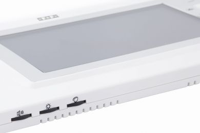 F&F Video intercom, 7'' TFT LCD monitor, 14.5VDC, 5x19W mod, white, 245x160x18mm MK-04W | Elektrika.lv