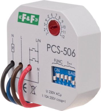 F&F Laika relejs PCS-506 1NO, U=230VAC, I=10A PCS-506 | Elektrika.lv