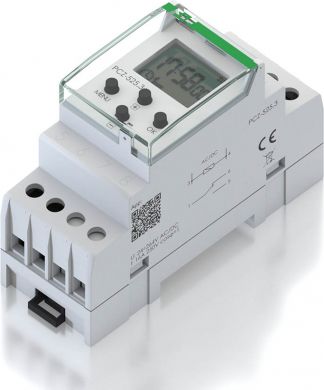 F&F Digital timer PCZ-525.3 1C/O, I=16A, 24÷264V AC/DC, 2 modules PCZ-525.3 | Elektrika.lv
