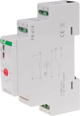 F&F Priority relay, 230 V AC, 1xNO/NC, 0,5÷5A PR-614 | Elektrika.lv