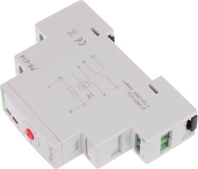 F&F Priority relay, 230 V AC, 1xNO/NC, 0,5÷5A PR-614 | Elektrika.lv