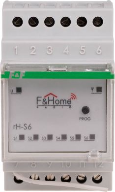 F&F Sešu kanālu raidītājs DIN slie rH-S6 | Elektrika.lv