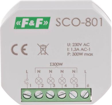 F&F SCO-801 Dimmers 350W 1,5A v/a SCO-801 | Elektrika.lv