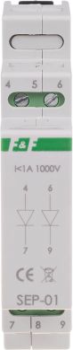 F&F Signāla atdalītājs DIN, 1A 250V, SEP-01 SEP-01 | Elektrika.lv
